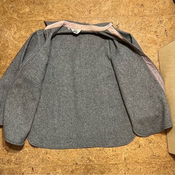 Woolrich Vintage Unisex Textured Wool Button Shirt Jacket Sz M - Picture 9 of 14